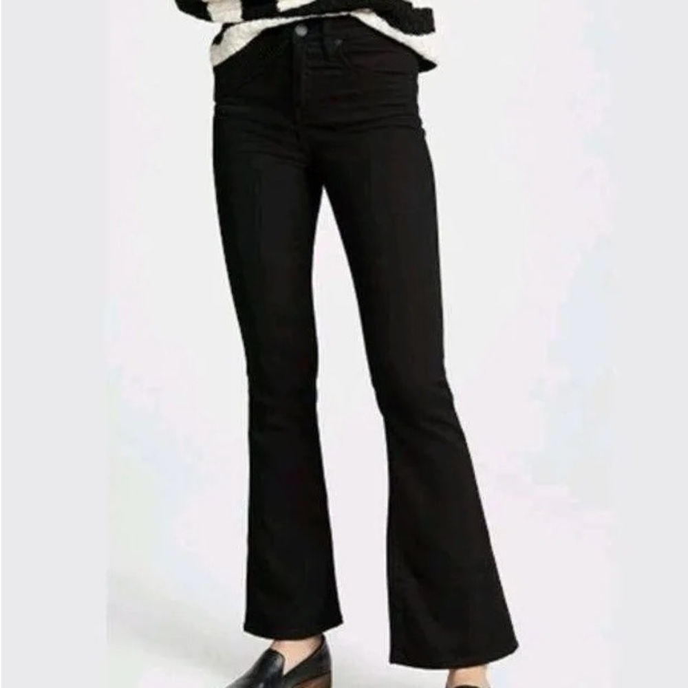 NWT Blank NYC Black High Rise Flare The Waverly Jeans Size 25